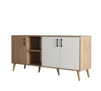 Buffet en bois ""Exxen"" - 180 x 45 x 80 cm - Blanc