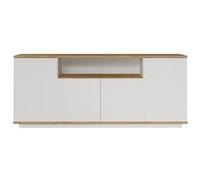 Buffet en bois "FR15" - 180 x 44 x 75 cm - Pin atlantique Blanc
