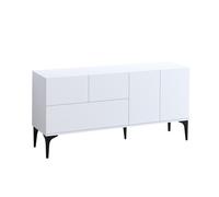 Buffet en bois "Ginny" - 150 x 35 x 75 cm - Blanc