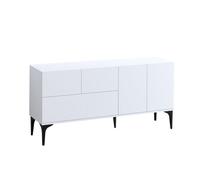 Buffet en bois ""Ginny"" - 150 x 35 x 75 cm - Blanc