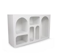 Buffet en bois ""Liva"" - 120 x 37 x 74 cm - Blanc