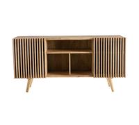 Buffet en bois manguier massif 2 portes coulissantes L140 cm ALBA