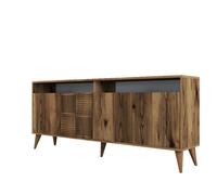 Buffet en bois ""Milan"" - 180 x 35 x 78 cm - Noyer