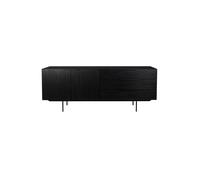 TRAVIS - Buffet Black en bois noir Noir
