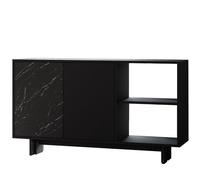 Buffet en bois "Ravello" - 140 x 35 x 80 cm - Noir