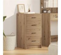 vidaXL Buffet chêne artisanal 40 x 41 x 75 cm Bois d'ingénierie, contemporain