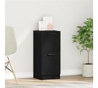 Buffet en chêne noir vidaXL - 30x30x70 cm, Fabriqué en bois d'ingénierie Noir