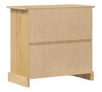 Buffet - ESTINK - Corona - Bois massif de pin - 87x40x76 cm - 2 portes - Style campagne