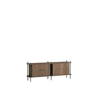 Buffet Étagère Chêne fumé/Vert Pin