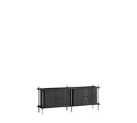 Buffet Étagère Noir/Acier Inoxydable