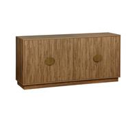 swe uffet exotique décor bois de manguier rainuré 4 portes 160cm CELIAN