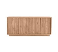 Buffet scandinave finition bois chêne 4 portes L180 cm COMO