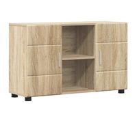Buffet FLORIN Chêne Sonoma 88,5 x 30,5 x 55,5 cm en Bois d'ingénierie avec 3 étagères et 2 portes FR527554