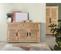 Buffet - Giner y Colomer - Bois Massif de Manguier - 3 Portes - 3 Tiroirs - Marron