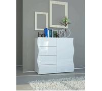 Buffet Giuseppe, 90x40h81 cm, Blanc brillant