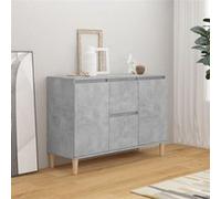 vidaXL Buffet gris béton 101x35x70 cm bois d'ingénierie 806107