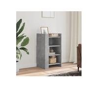 vidaXL Buffet Gris béton 45x35x75 cm