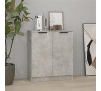 811065 vidaXL Buffet Gris béton 60x30x70 cm Bois d'ingénierie