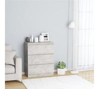 Buffet Gris béton 60x35x76 cm Bois d ingénierie Gris béton G