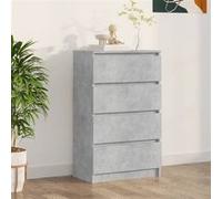 Buffet Gris béton 60x35x98,5 cm Aggloméré - VidaXL