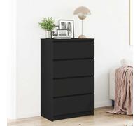 Buffet Gris Béton 60x35x98,5 cm Bois d'Ingénierie Commode Dressoir vidaXL