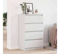 Buffet Gris Béton 60x35x98,5 cm Bois d'Ingénierie Commode Dressoir vidaXL