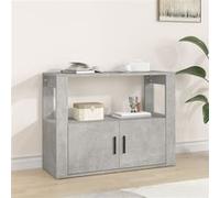 vidaXL Buffet Gris Béton 80 cm