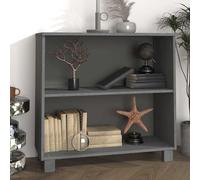 Buffet Gris Clair 85x35x80 cm Bois Massif de Pin Armoire de Rangement vidaXL
