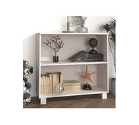 vidaXL Buffet HAMAR – Bois massif de pin blanc 85x35x80 cm
