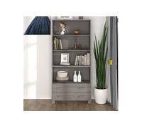 vidaXL Buffet HAMAR - Gris clair 85x35x180 cm