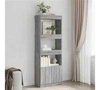 vidaXL Buffet haut sonoma gris 63x33x180 cm