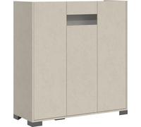 Buffet Haut À 3 Portes, 100 X 35 X 110 Cm, Coloris Cachemire.