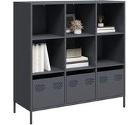 vidaXL Buffet haut anthracite 101,5x39x103,5 cm acier