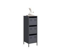 Buffet haut anthracite 39x35x103,5 cm acier