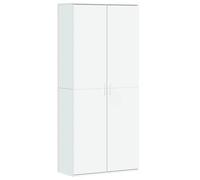 Buffet haut-Armoire de chambre - multi-rangement - blanc 80x35x180cm - Bois d'ingénierie NEUF - BM 5408031