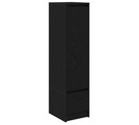 Buffet haut-Armoire de chambre - multi-rangement - chêne noir 29,5x34x119,5cm - Bois d'ingénierie NEUF - BM 3871969