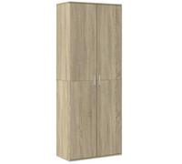 Buffet haut-Armoire de chambre - multi-rangement - chêne sonoma 70x35x180cm - Bois d'ingénierie NEUF - BM 8249783