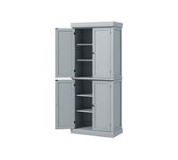 Armoire de cuisine - HOMCOM - style moderne - placards, étagères réglables - 76 x 40,5 x 184 cm - gris