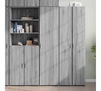 vidaXL – Buffet haut Sonoma gris – 70×42,5×185 cm – Bois d'ingénierie