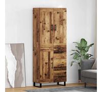 Buffet haut moderne - vidaXL - Chêne artisanal - 69,5 x 34 x 180 cm - Bois d'ingénierie - Avec tiroir - 4 portes