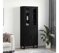 vidaXL Buffet haut armoire de rangement en bois d'ingénierie pour salle de séjour
