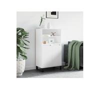 vidaXL Buffet haut 831492 en bois d'ingénierie 60 x 36 x 110 cm Blanc