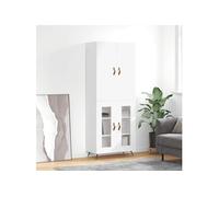 vidaXL Buffet haut Blanc 69,5x34x180 cm