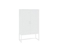 Buffet haut Blanc 80x35x135 cm Acier
