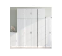 vidaXL Buffet haut 80x42,5x249 cm Bois d'ingénierie Blanc