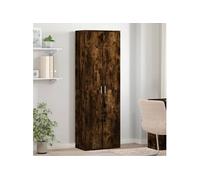 Buffet haut chêne fumé 60x35x180 cm bois d'ingénierie, buffet, meuble de rangement, armoire haute, armoire, armoire 3276669
