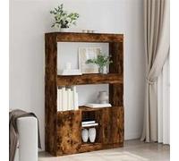 vidaXL Buffet haut en bois – Chêne fumé
