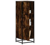 vidaXL Buffet haut chêne marron 35,5x35x106,5 cm Bois ingénierie, métal