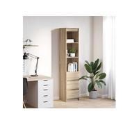 vidaXL Buffet haut Chêne Sonoma 37,5 x 35 x 180 cm Bois d'ingénierie