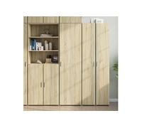vidaXL Buffet haut Chêne Sonoma 50x42,5x185 cm Bois d'ingénierie Multicolore